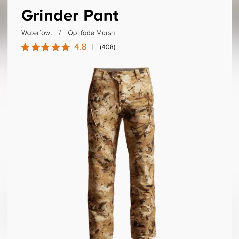 Size 37T Sitka Grinder Pants